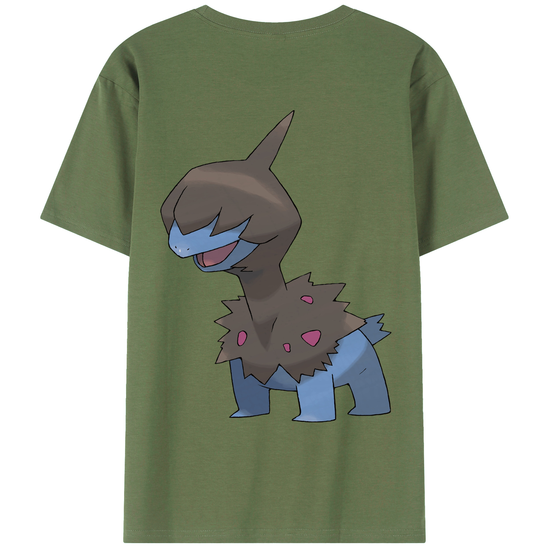 （画像用） ポケットモンスター Pokémon 綿100％ メンズ半袖Tシャツ（バックプリント） 通気性